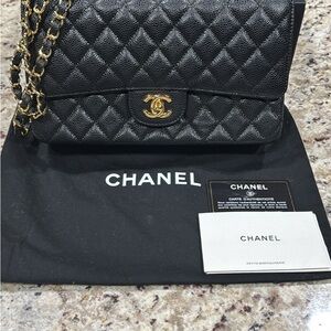 Chanel Black Quilted Leather Bag